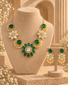 Pearlescent Bloom Necklace Set