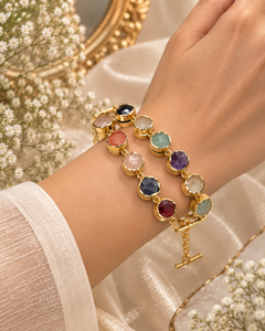 Gemstone Mosaic Bracelet