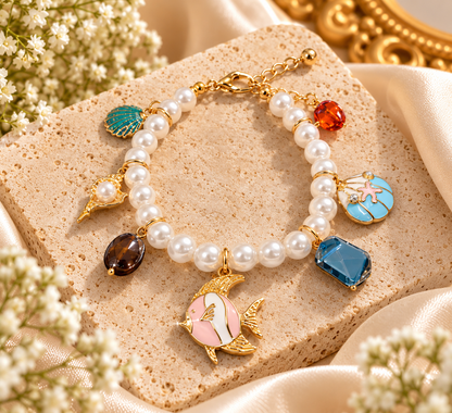 Pearl Charm Bracelet