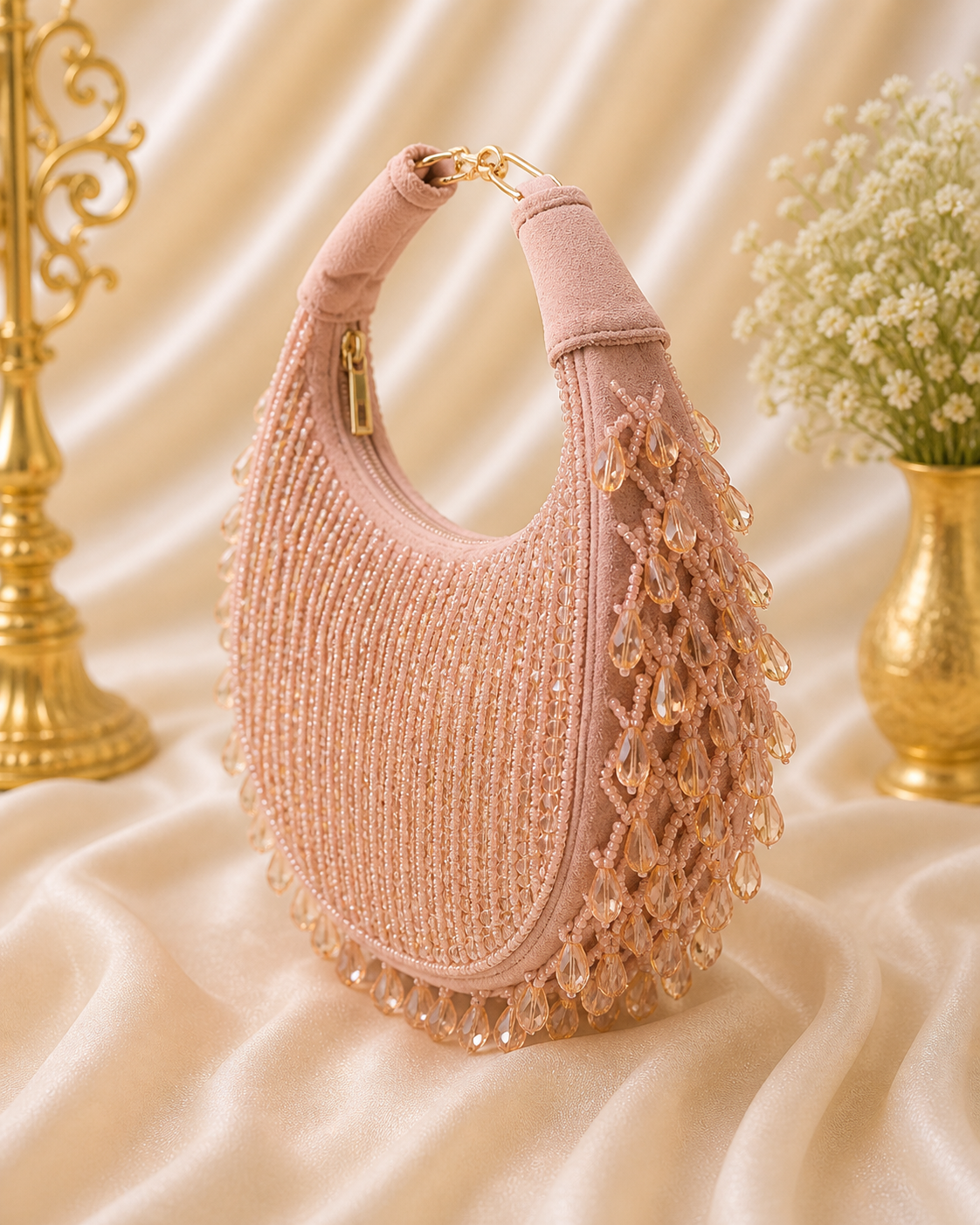 Blush Beaded Clutch(big)
