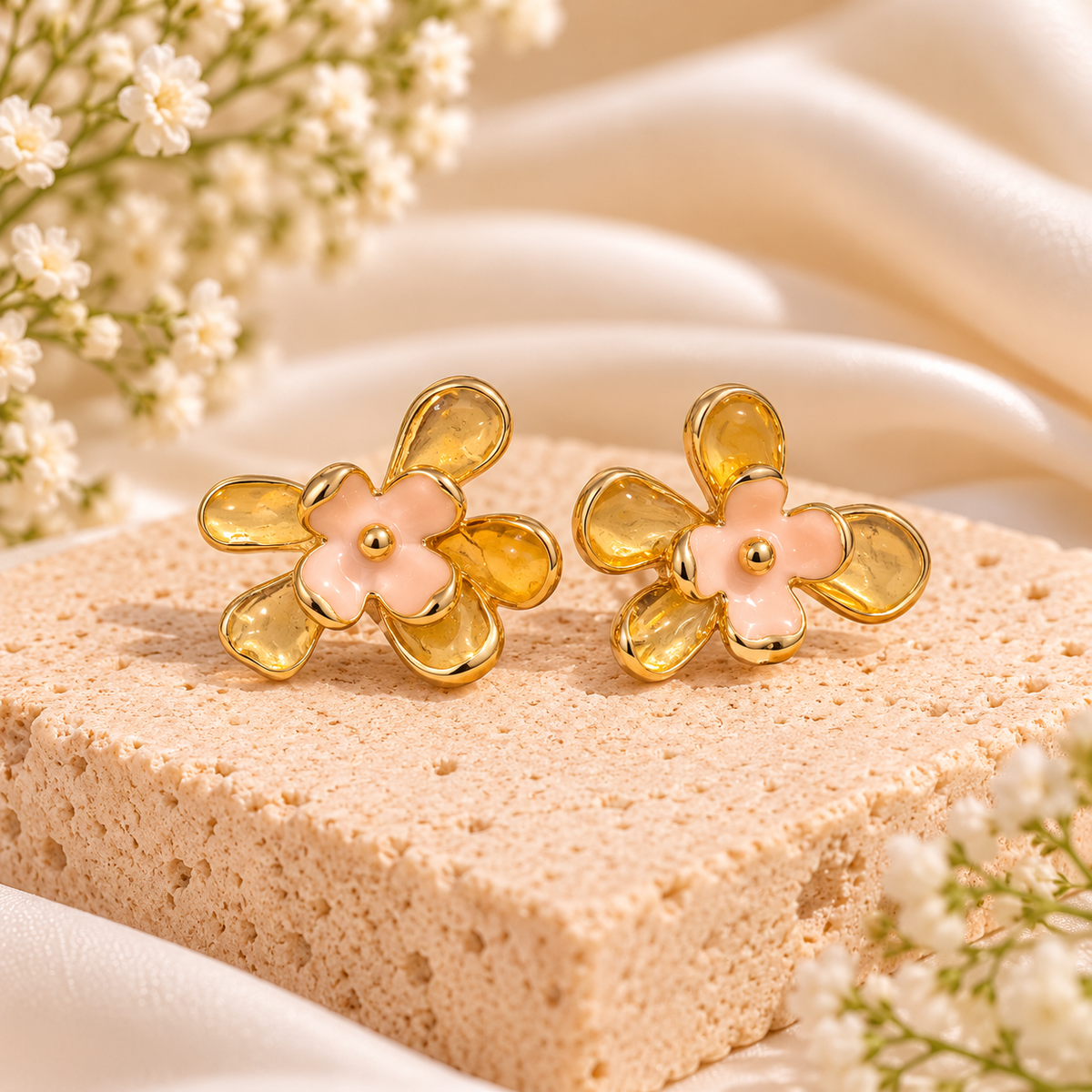 Floral Stud Earrings