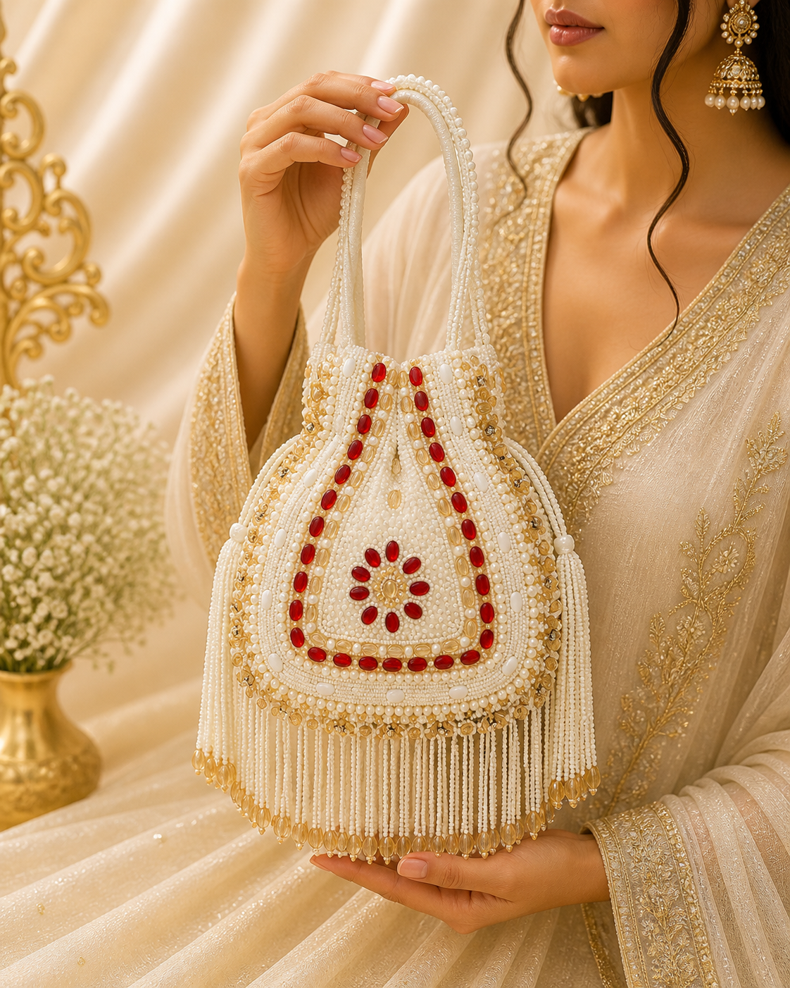 Beaded Potli Clutch (big)