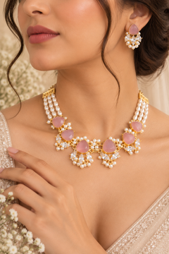 Pink Moonstone set