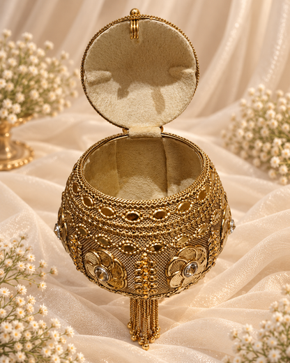 Golden Floral Potli [big]