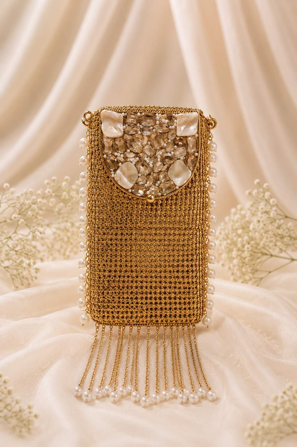 Antique Royale mobile clutch
