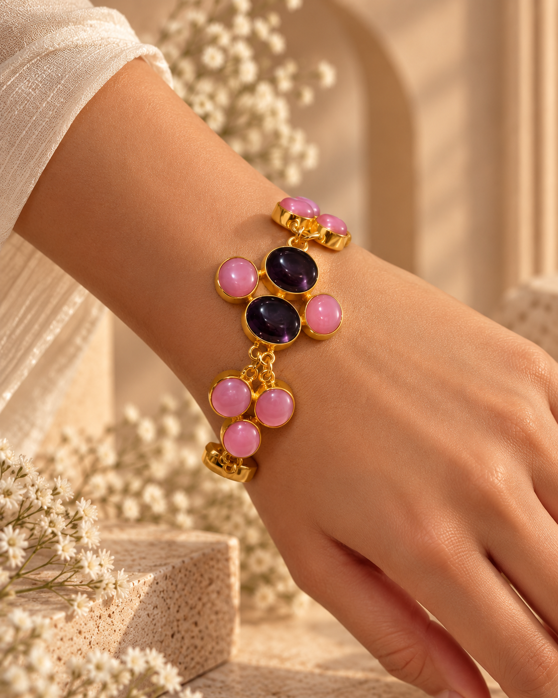 Rose Wine Elegance Bracelet