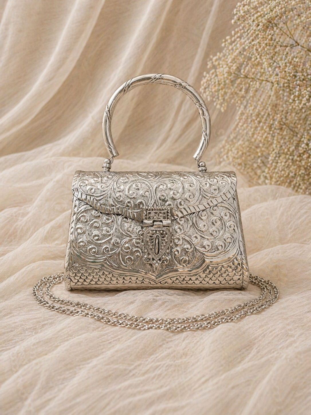 Vintage Brass Clutch(miduam)
