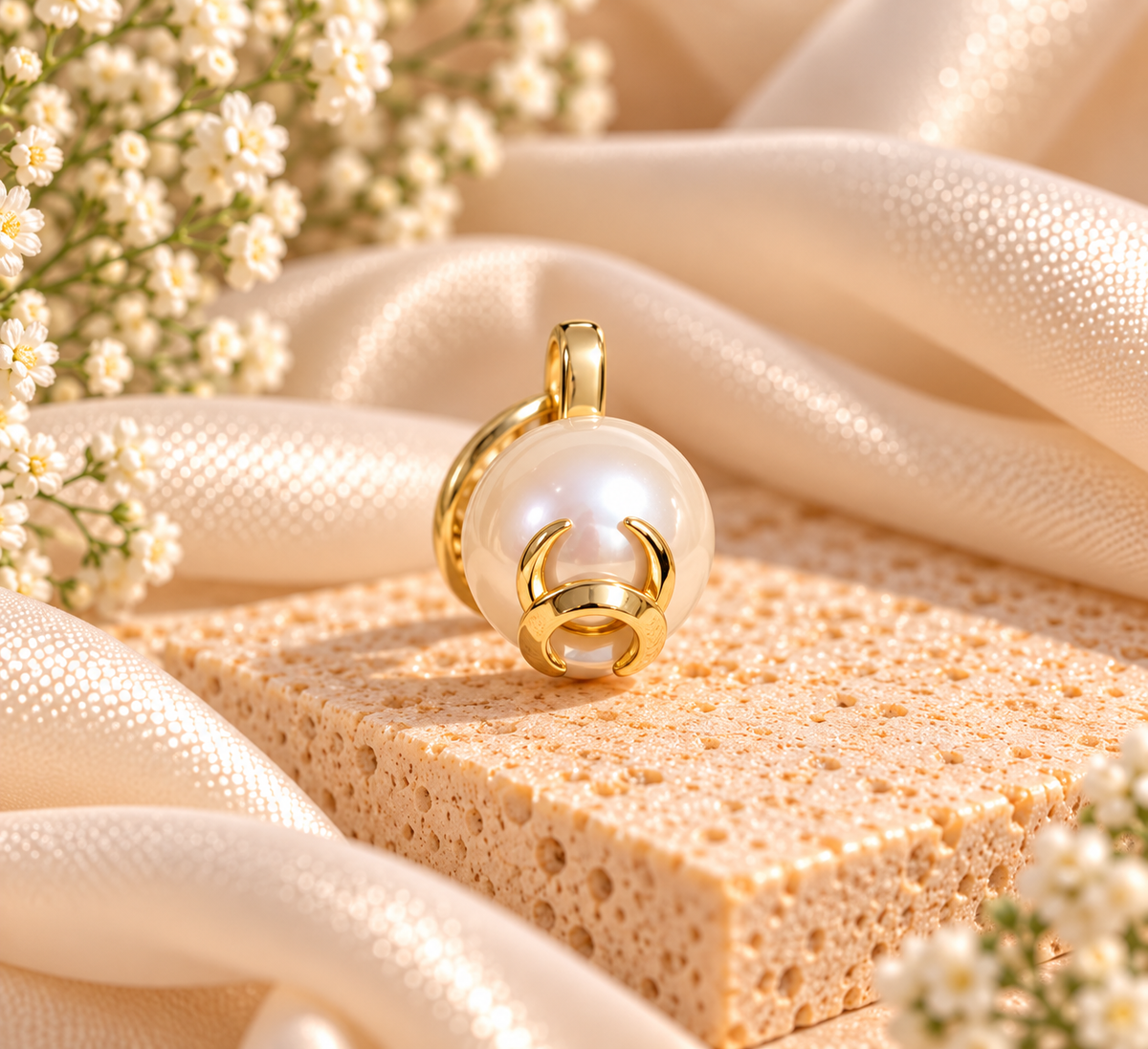 Pearl Glow Statement Ring
