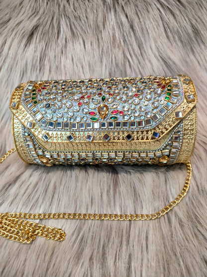 Iraa Shine Kundan Clutch(big)