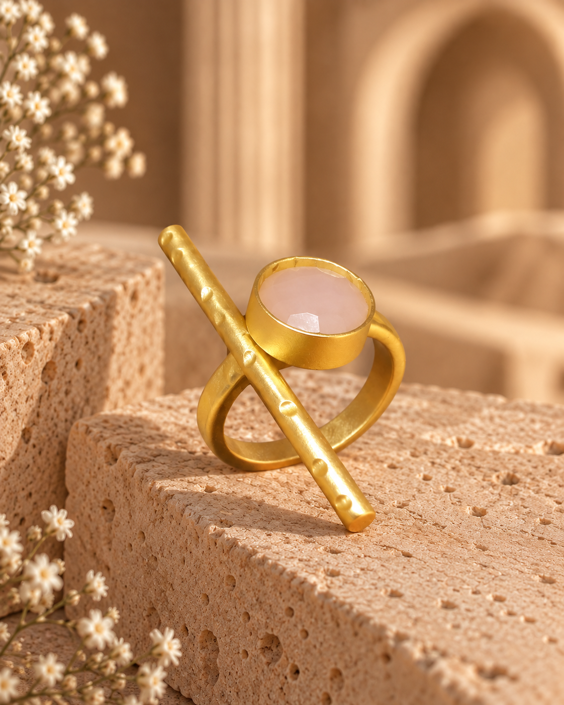 Minimalist Moonstone Ring