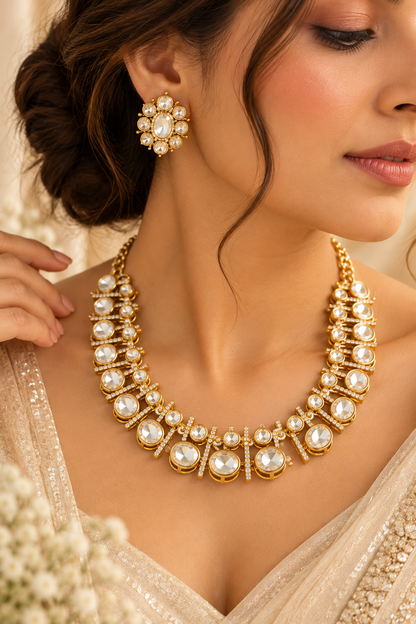 Celestia Crystal Statement Necklace