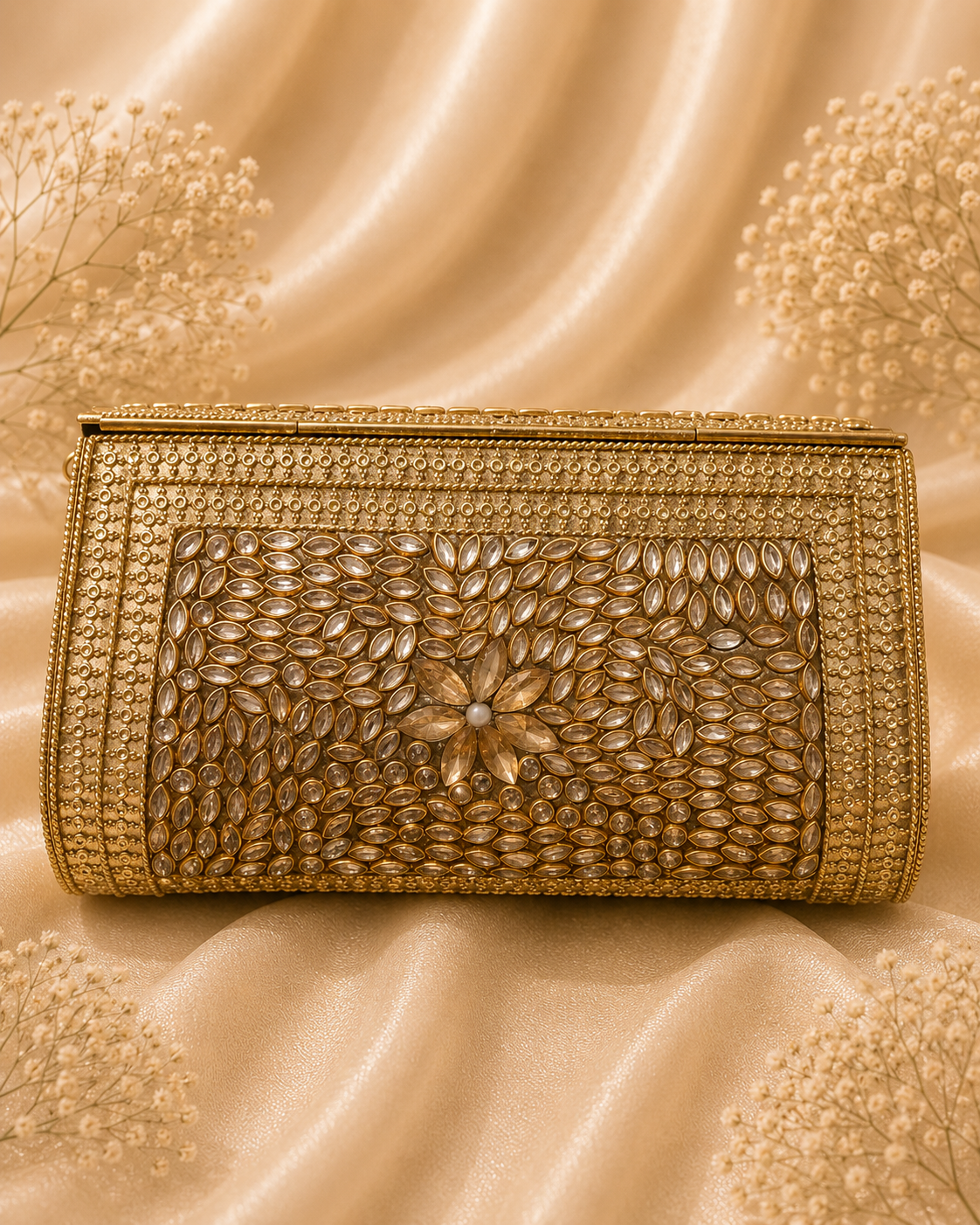 Champagne Bloom Clutch (big)