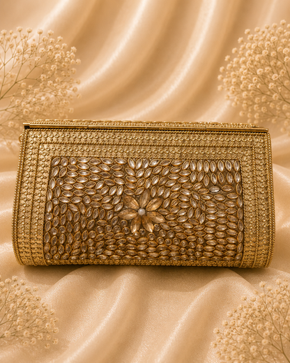 Champagne Bloom Clutch (big)