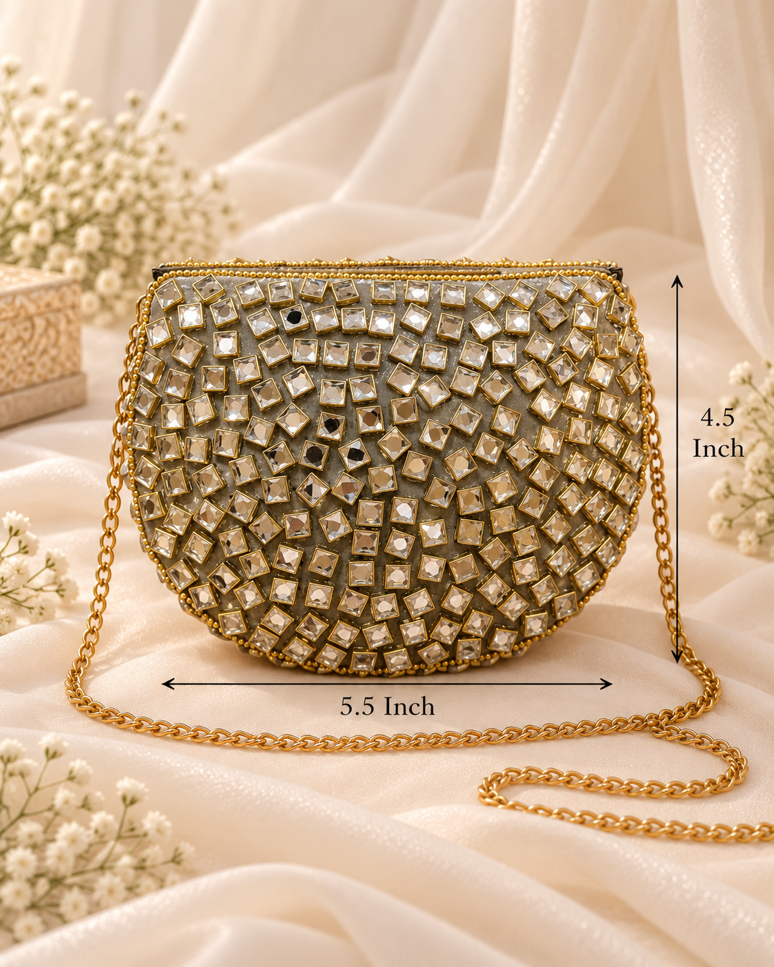 Emerald Élan Luxe Clutch [medium ]