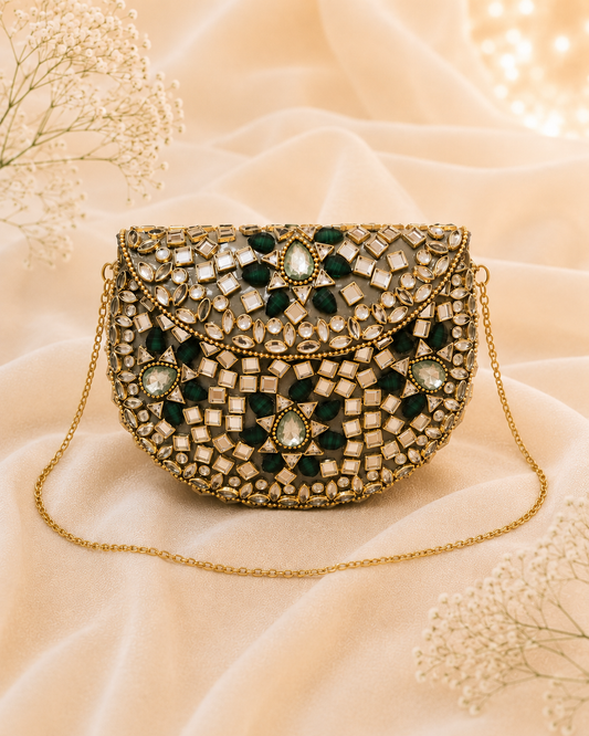 Grey Kundan Luxe [Medium]