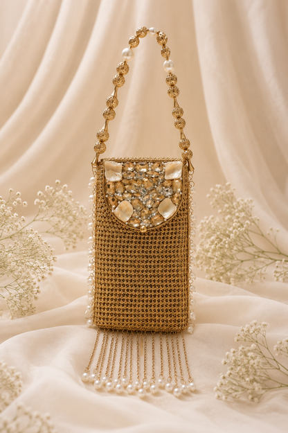 Antique Royale mobile clutch