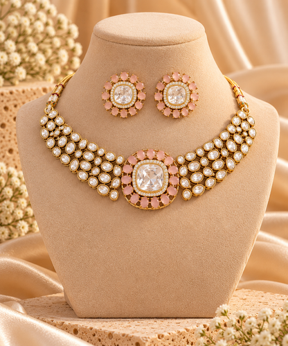 Rose Kundan Royal Choker Set