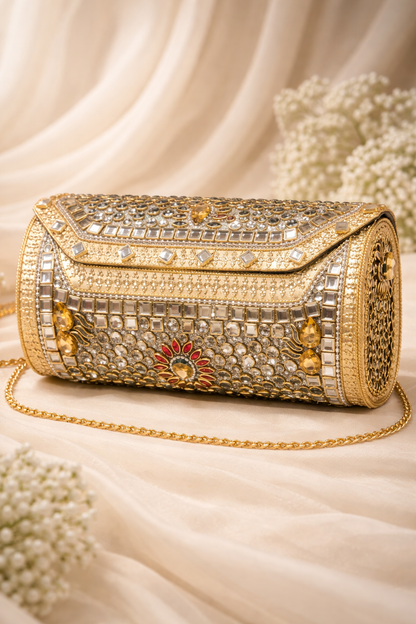 Iraa Shine Kundan Clutch(big)