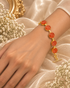 Sunstone Link Bracelet