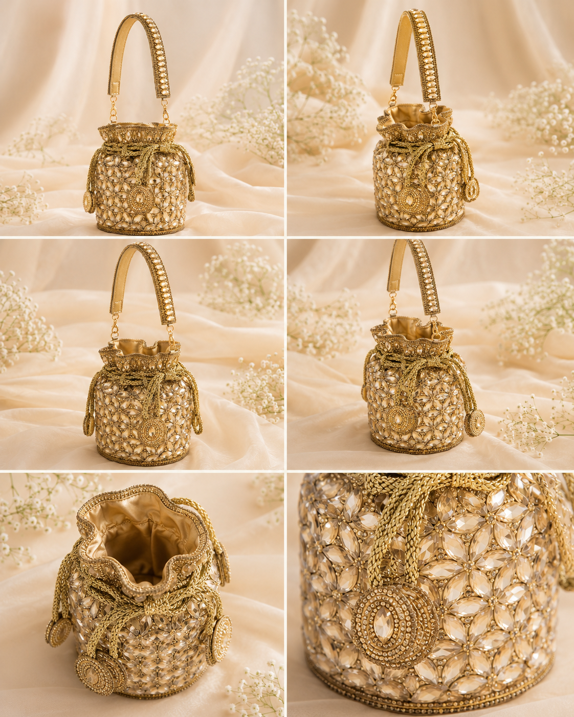 Gold Crystal Potli Bag [mini]