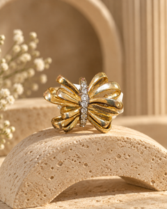Glistening Bow Ring