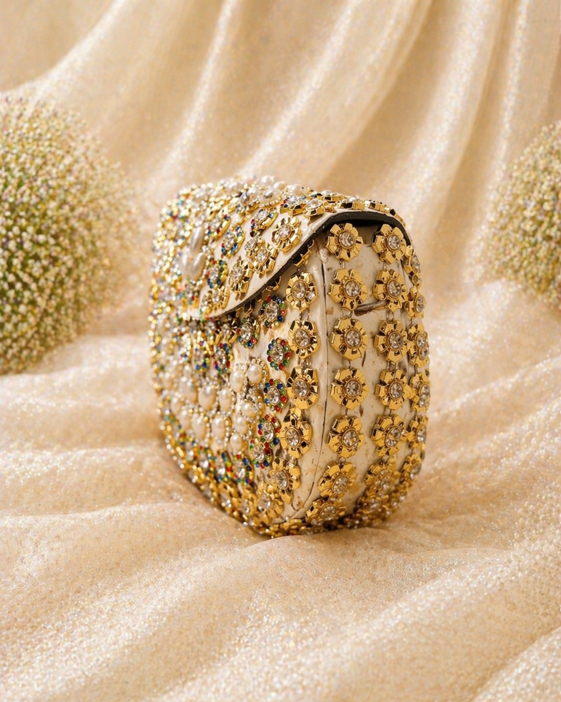 Gulbahar Kundan Clutch ( Medium)