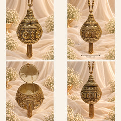 Golden Floral Potli