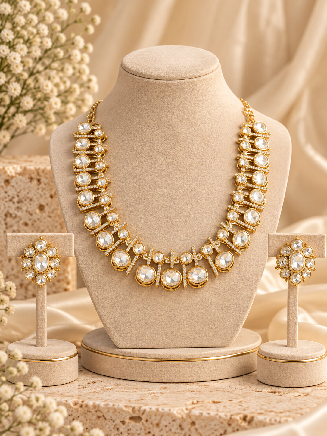 Celestia Crystal Statement Necklace