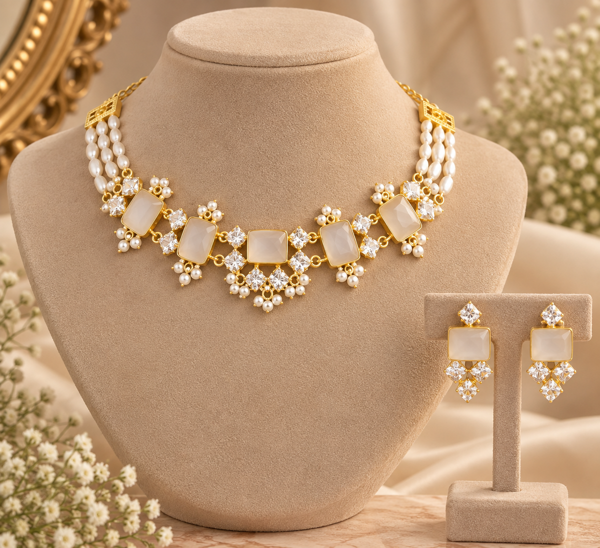 Frozen Firefly Choker Set