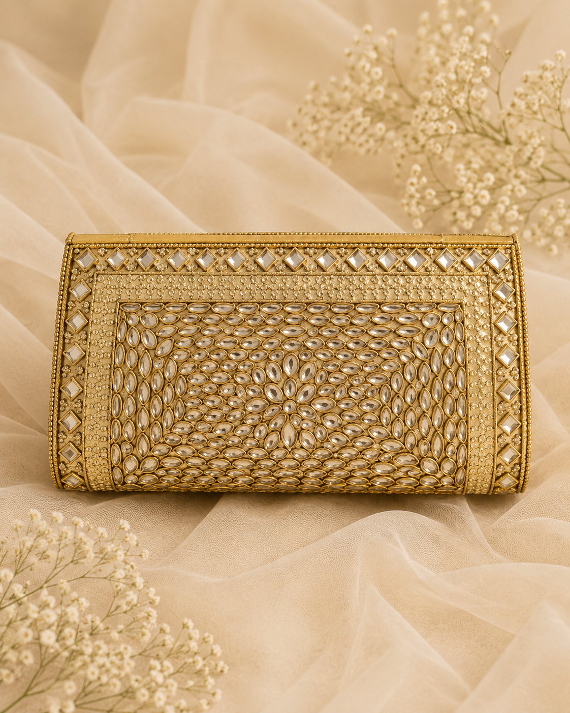 Royal Kundan Clutch ( Big)