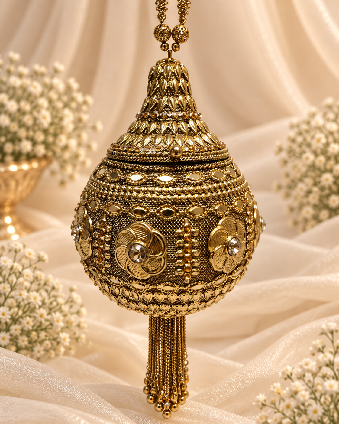 Golden Floral Potli [big]