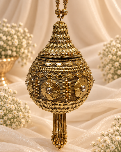 Golden Floral Potli [big]