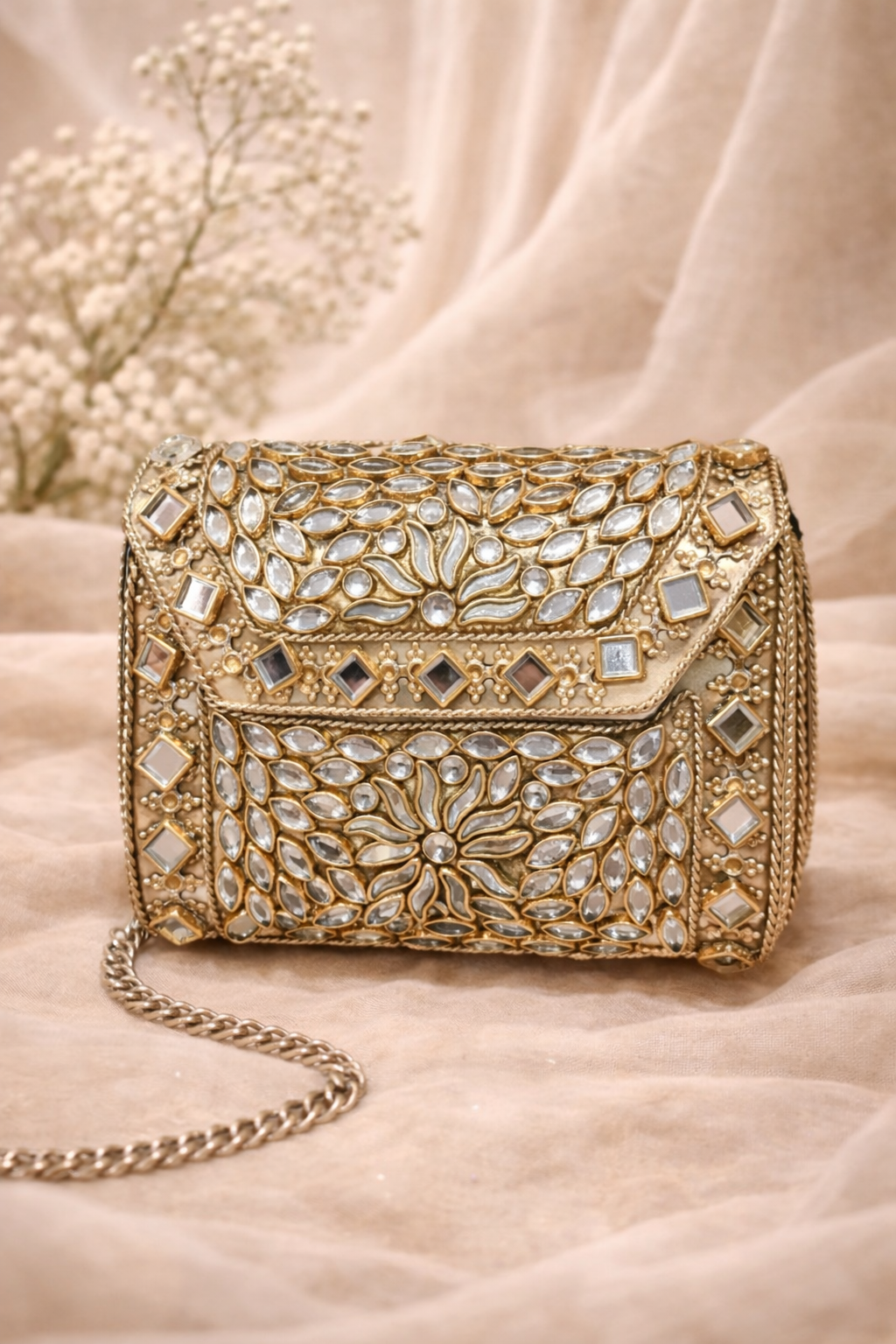 Aafreen Mirror clutch (Mini)