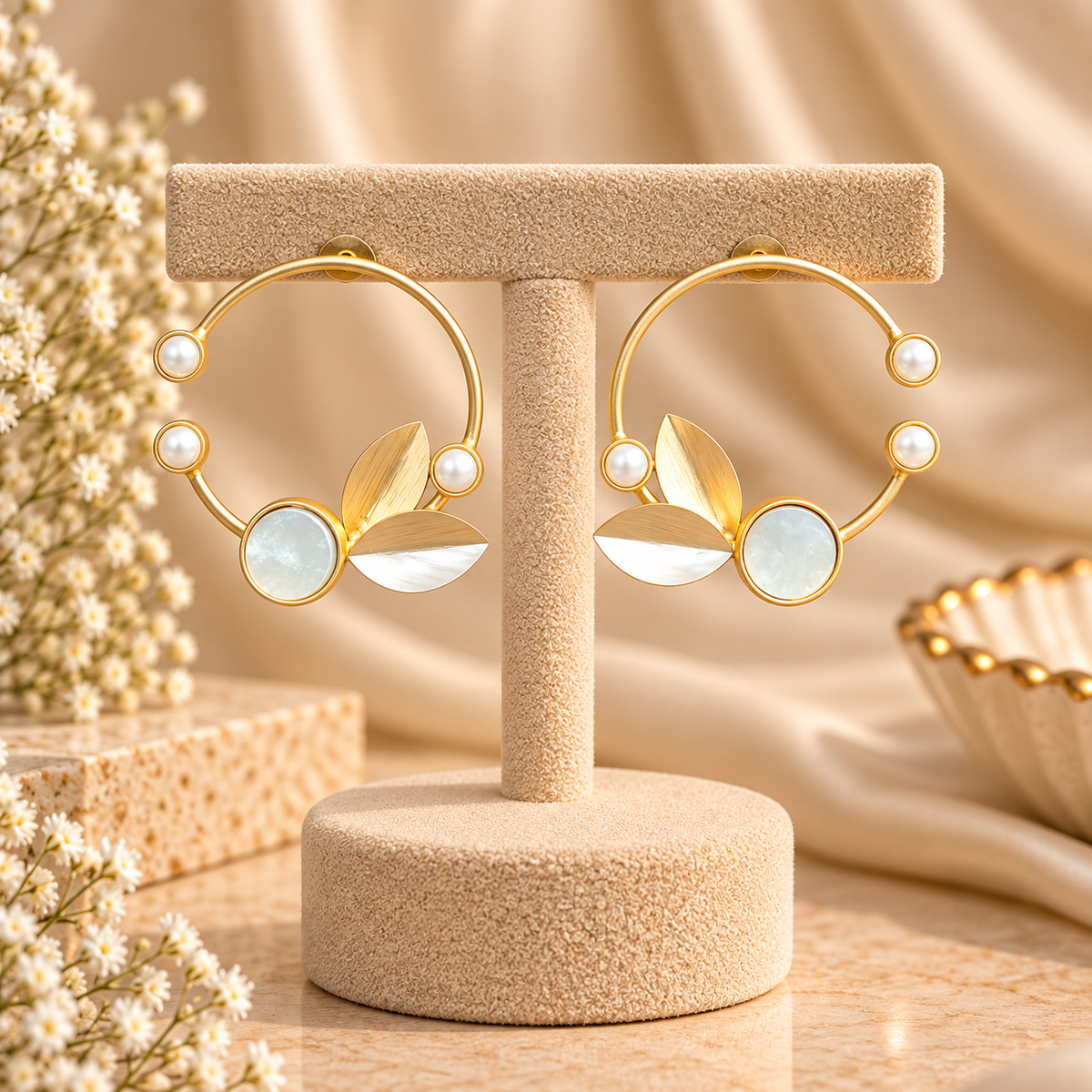 Golden Leaf Earrings