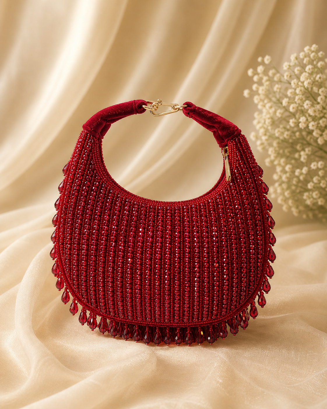 Ruby Beaded Clutch (big)