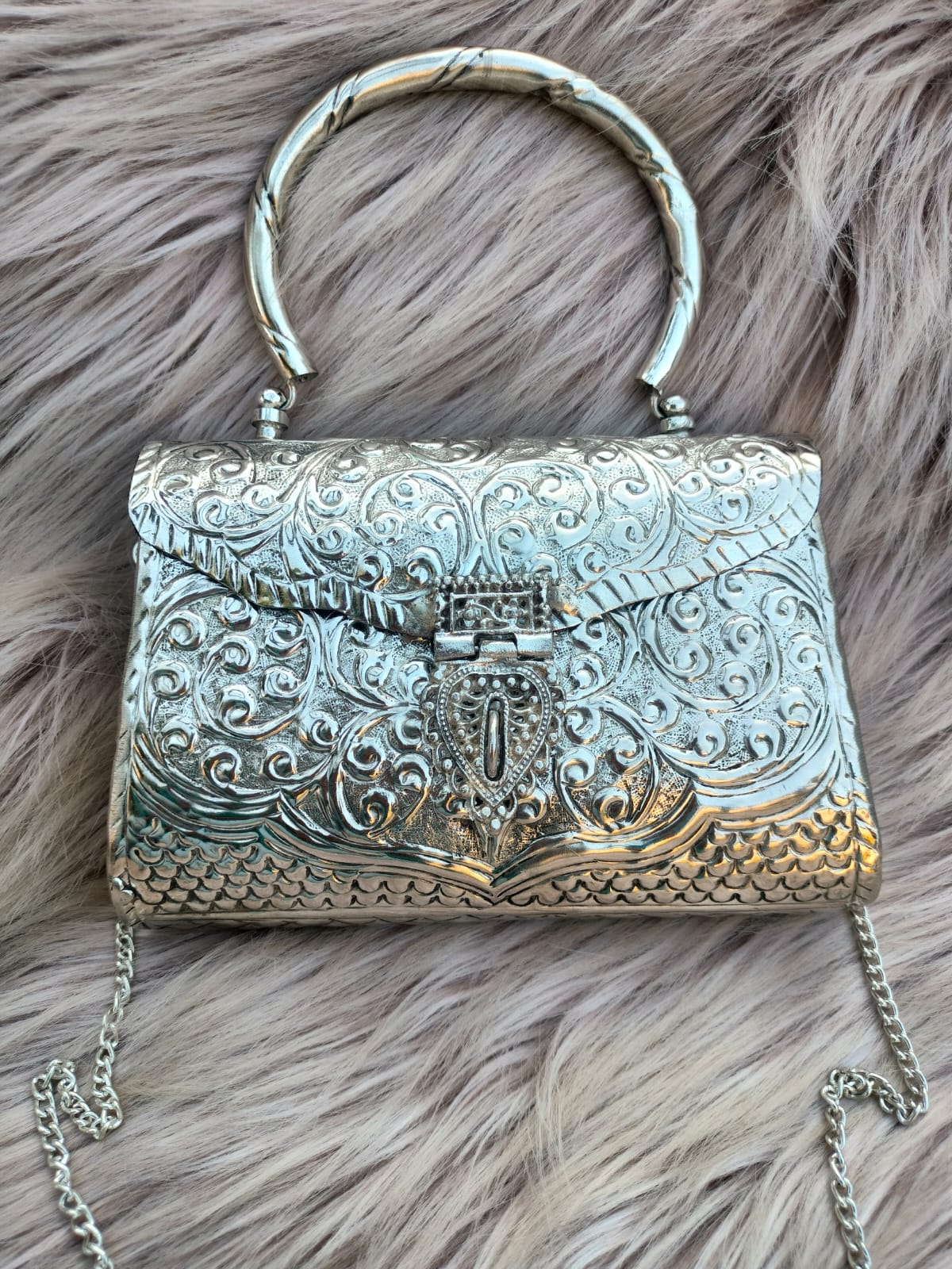 Vintage Brass Clutch(miduam)