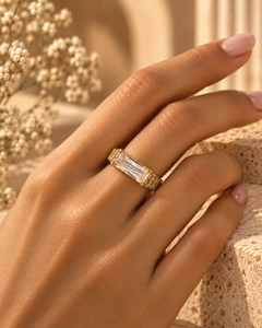 Crystal Baguette Luxe Ring