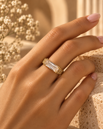 Crystal Baguette Luxe Ring