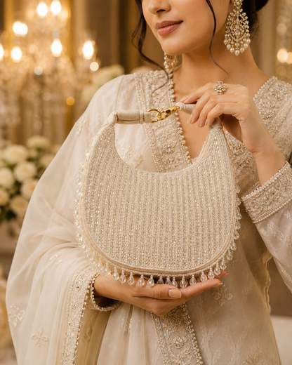 Pearl Beaded Clutch(big)