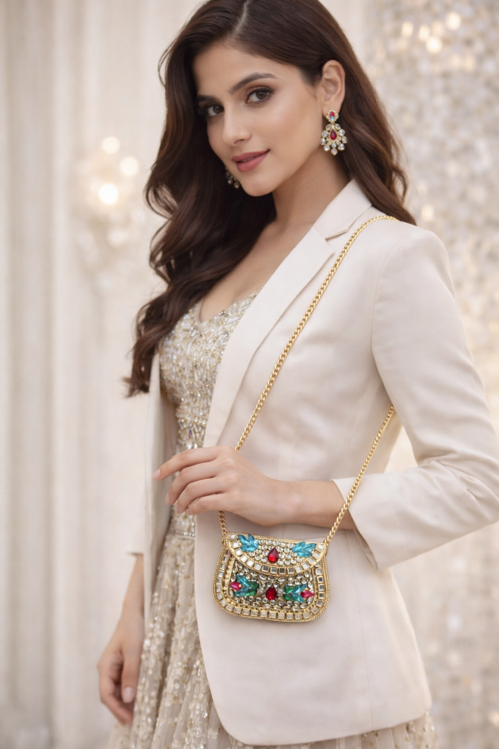 Rangrez Royale Kundan Clutch (Mini)