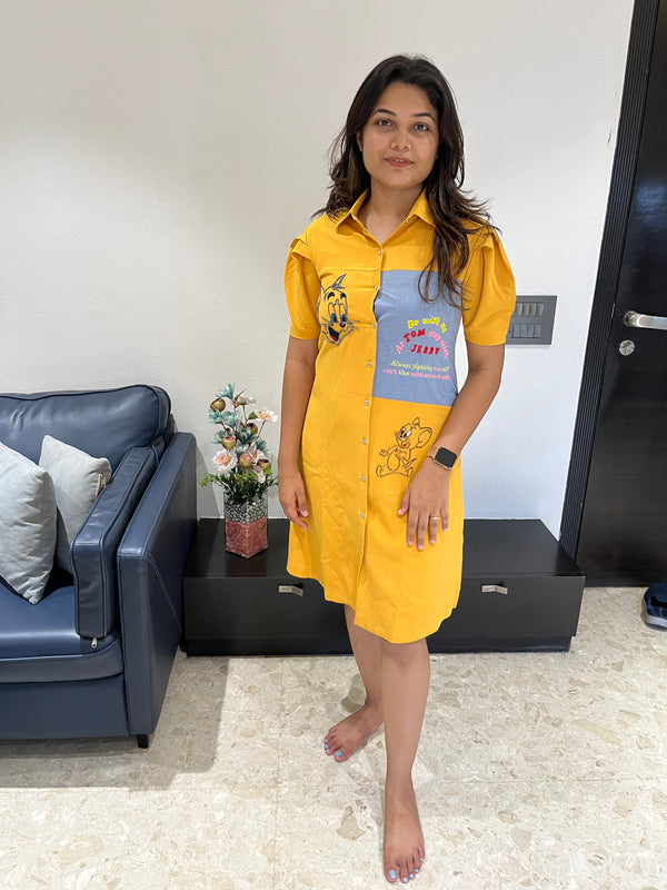 TOM AND JERRY SHIRT DRESS